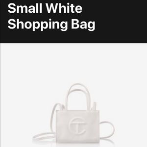 Small Telfar White Crossbody, not firm on price willing to take BEST OFFER